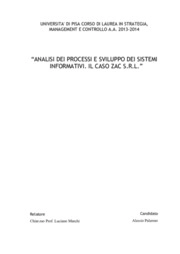 Analisi dei processi aziendali e sviluppo dei sistemi informativi: il caso Zac 