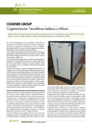 COGENER GROUP. Cogenerazione: l’eccellenza tedesca a Milano