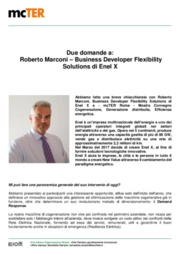Cogenerazione: due domande a Roberto Marconi - Business Developer Flexibility Solutions di Enel