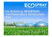 Dal biogas al biometano: i vantaggi della tecnologia VPSA (Vacuum Pressure Swing Adsorption)