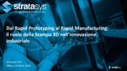 Dal Rapid Prototyping al Rapid Manufacturing: il ruolo della Stampa 3D nell’innovazione industriale