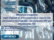 Efficienza energetica impianti aria compressa e vapore con ultrasuoni e termografia,per ottenimento TEE contratto EPC