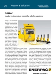 ENERPAC
Leader in attrezzature idrauliche ad alta pressione