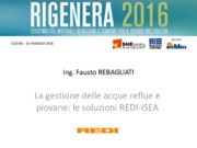 La gestione delle acque reflue e piovane: le soluzioni REDI-ISEA