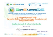 La Lombardia verso il 2020: il progetto BioEnerGIS per lo sviluppo di produzione di energia da biomasse