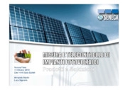 Misura e telecontrollo di impianti fotovoltaici
