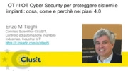 Automazione industriale, Cloud Computing, Cyber security, Industria 4.0, Internet of things, OT, Telecontrollo, Utility