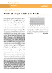 Petrolio ed energia in Italia e nel Mondo