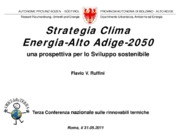 Strategia Clima Energia-Alto Adige-2050 - una prospettiva per lo Sviluppo sostenibile