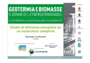 Biomasse, Efficienza energetica, Fotovoltaico, Geotermia