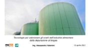 Acque reflue, Biogas, Biometano, Efficienza energetica, Industria alimentare