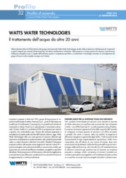 Watts Water Technologies - Il trattamento dell’acqua da oltre 20 anni