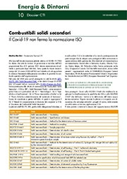 Combustibili solidi secondari - Il Covid-19 non ferma la normazione ISO