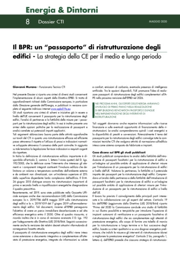 Il BPR: un “passaporto” di ristrutturazione degli edifici - La strategia della CE per il medio e lungo periodo
