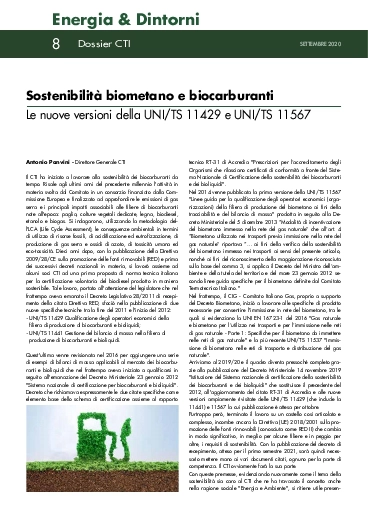 Sostenibilità biometano e biocarburanti: le nuove versioni della UNI/TS 11429