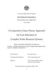 A cooperative game theory approach for cost allocation in complex