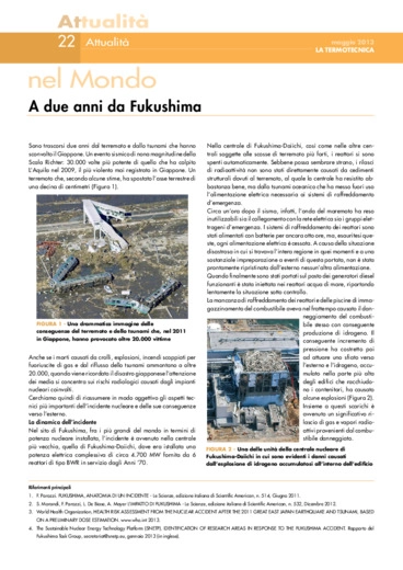 A due anni da Fukushima