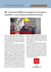 AB - L'importanza dell'efficienza energetica per l'emergenza ospedaliera: il caso Fondazione Poliambulanza Brescia