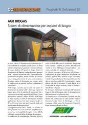 AGB Biogas. Sistemi di alimentazione per impianti di biogas