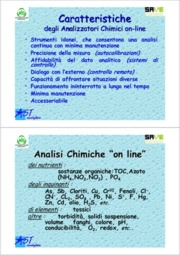 Analisi chimiche on line nelle acque secondo le norme europe