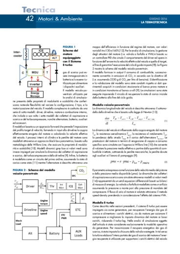 Analisi modellistica di sistemi E-Turbo per la riduzione delle emissioni di CO2 nei MCI per autotrazione