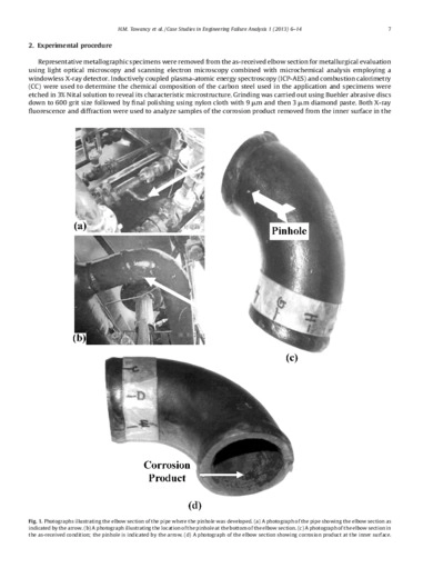 Analysis of corroded elbow section of carbon steel piping system of an oil–gas separator vessel