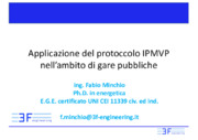 Applicazione del protoccolo IPMVP nell
