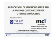 Atex, Impianti a pressione, Industria 4.0, PED, Petrolchimico, Utility