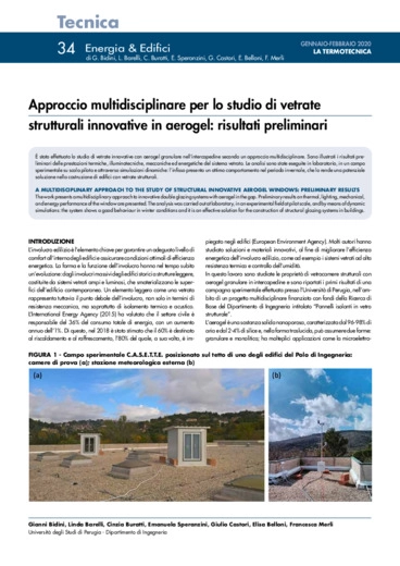 Approccio multidisciplinare per lo studio di vetrate strutturali innovative in