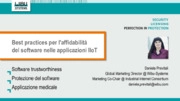Automazione industriale, Intelligenza artificiale, Internet of things, Medicale