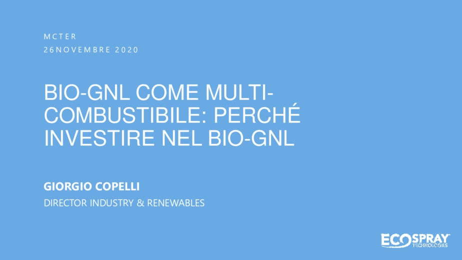 BIO-GNL come multi-combustibile: perché investire nel BIO-GNL