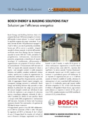 BOSCH ENERGY & BUILDING SOLUTIONS ITALY. Soluzioni per l’efficienza energetica