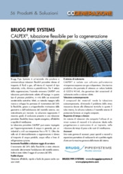 Brugg Pipe Systems. CALPEX®, tubazione flessibile per la cogenerazione