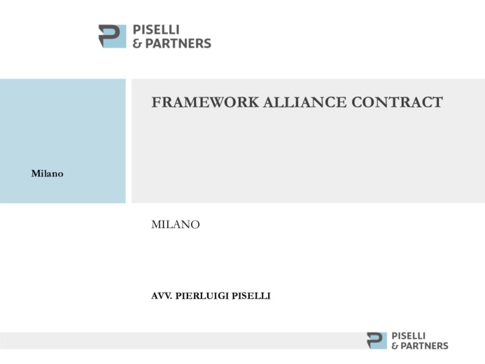 CAF - Cooperation Agreement Framework: la gestione dei contratti nel