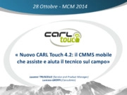 CARL Touch 4.2: il CMMS mobile che assiste il tecnico.