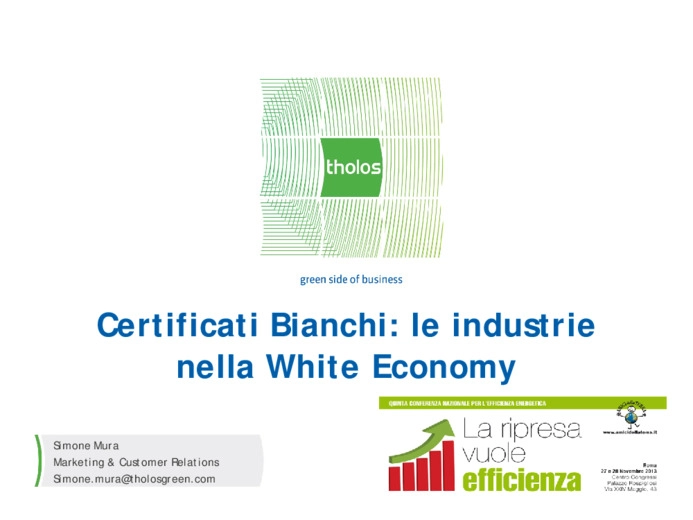 Certificati bianchi: le industrie nella white economy