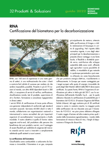 Certificazione del biometano per la decarbonizzazione
