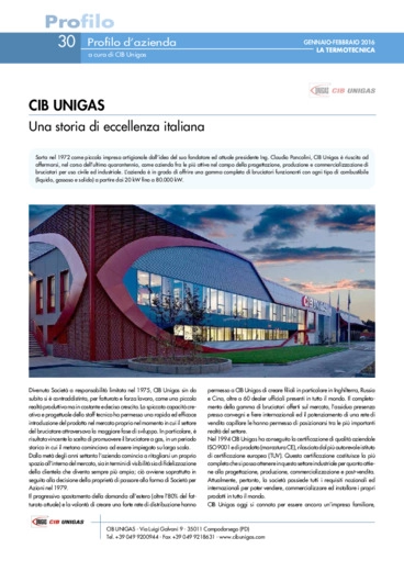 CIB Unigas - una storia di eccellenza italiana