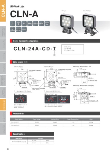 CLN-A - Faretto a LED in alluminio e vetro temperato