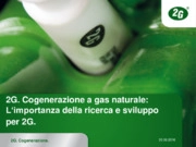 Cogenerazione a gas naturale: l’importanza della Ricerca e Sviluppo per