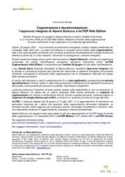 Cogenerazione e decarbonizzazione:
l'approccio integrato di Alperia Bartucci a mcTER Web Edition