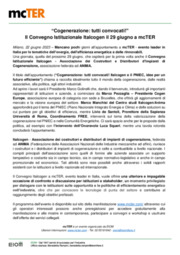 "Cogenerazione: tutti convocati!" Il Convegno Istituzionale Italcogen il 29 giugno
