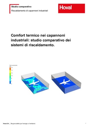 Comfort termico nei capannoni industriali: studio comparativo dei sistemi di riscaldamento