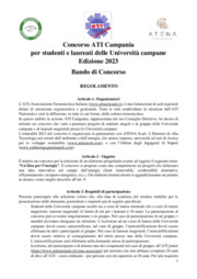 Concorso ATI Campania per studenti e laureati delle Università campane