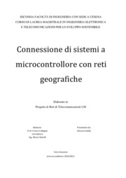 Connessione di sitemi a microcontrollore con reti geografiche