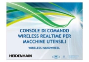 Console di comando wireless realtime per macchine utensili