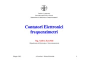 Contatori Elettronici frequenzimetri
