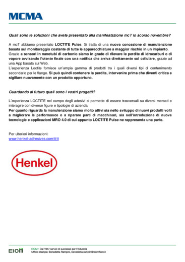 Continuità produttiva e monitoraggio costante: tre domande a Maurizio Baltera di Henkel Italia