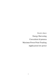 Convertitori di potenza multi-sorgente per applicazioni di energy harvesting
