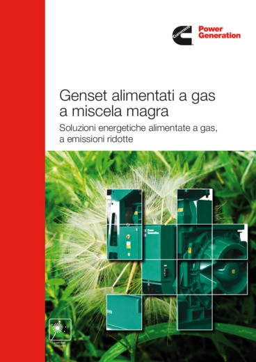 Cummins Power Generation - Brochure Genset alimentati a gas a miscela magra